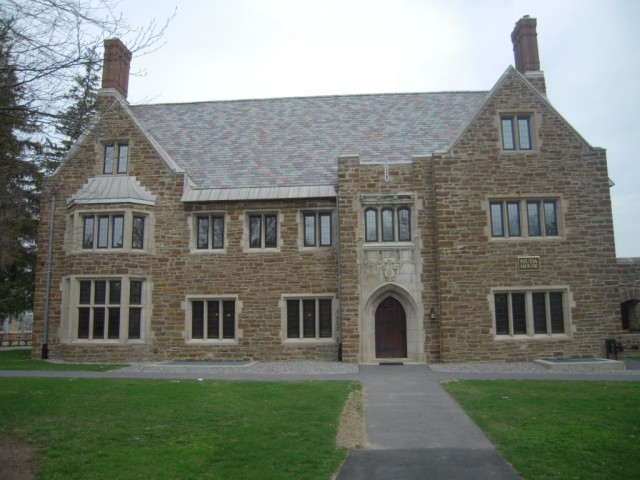 The Sigma Phi house at Hamilton College as seen today.